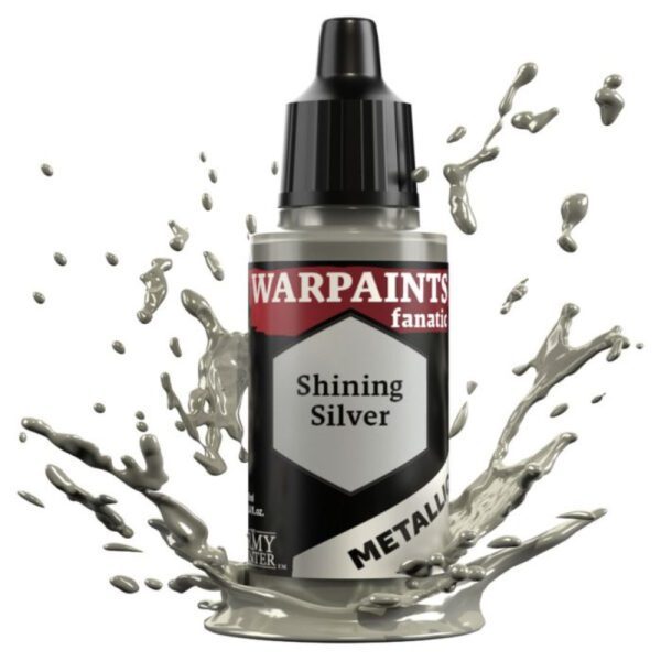 image of Army Painter Warpaints Fanatic Metallic: Shining Silver bottle