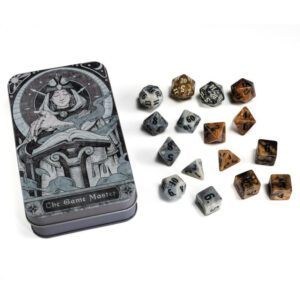 image of RPG Class Dice Set: Game Master tin and dice