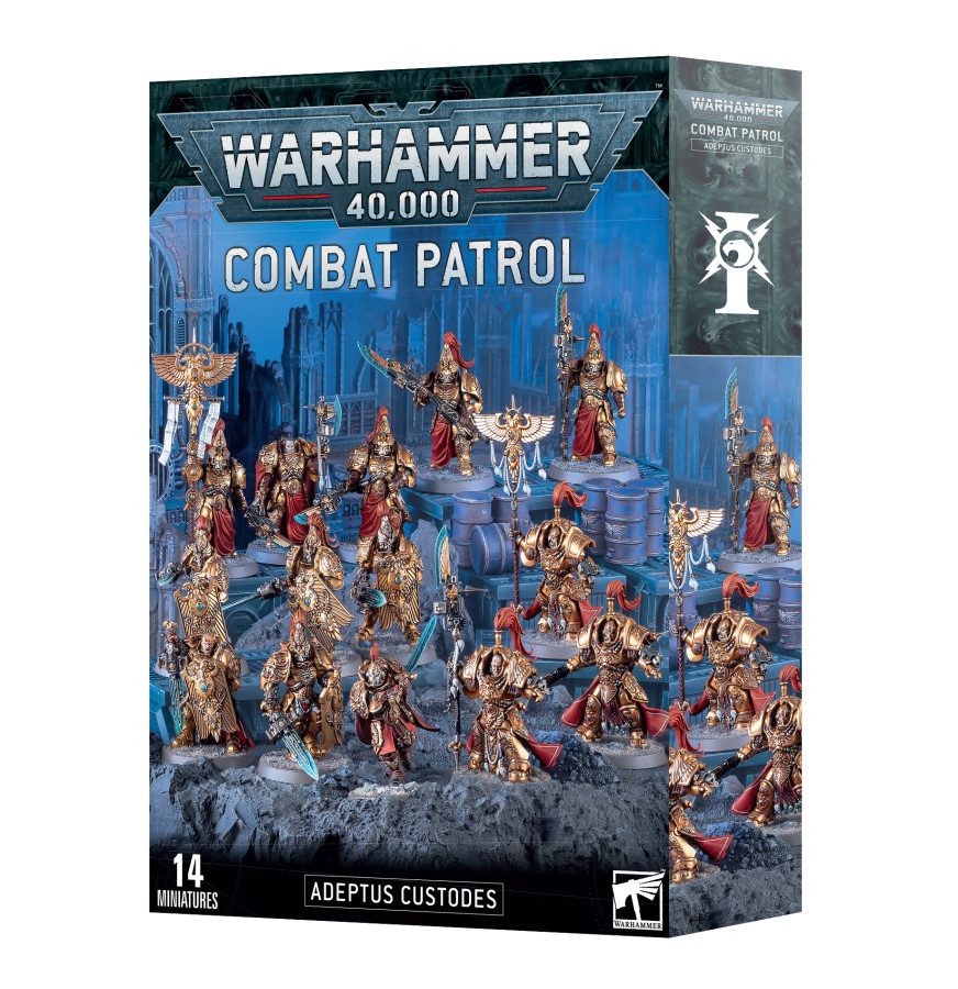 box art of Combat Patrol: Adeptus Custodes