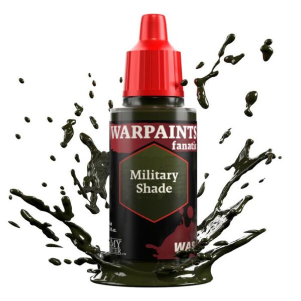 image of Army Painter Warpaints Fanatic Wash: Military Shade bottle