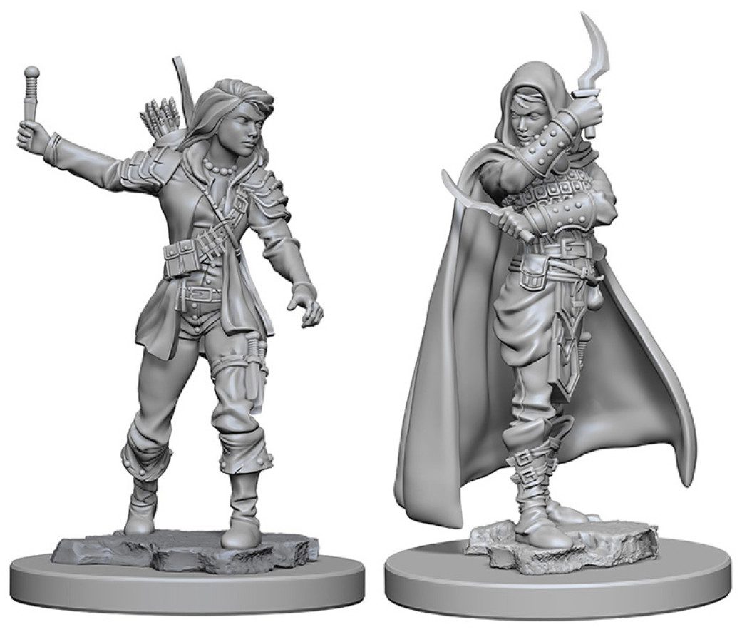 image of Pathfinder Battles Unpainted Miniatures: W01 Human Female Rogue