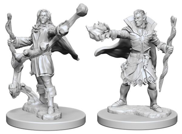 image of Pathfinder Battles Unpainted Miniatures: W01 Elf Male Sorcerer