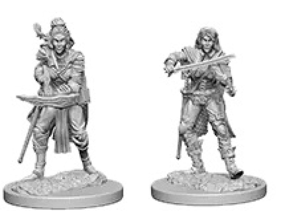 image of Pathfinder Battles Unpainted Miniatures: W04 Elf Female Bard