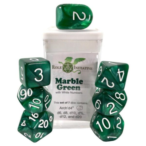 image of Role 4 Initiative: 7-Set Marble Green