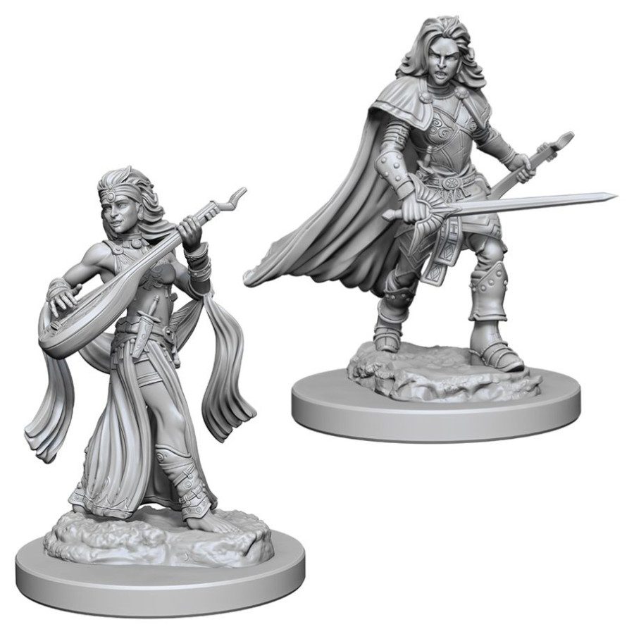 image of Pathfinder Battles Unpainted Miniatures: W04 Human Female Bard