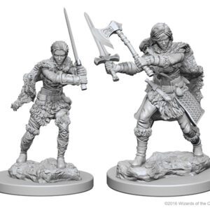 image of D&D Nolzur's Marvelous Unpainted Miniatures: W01 Human Female Barbarian