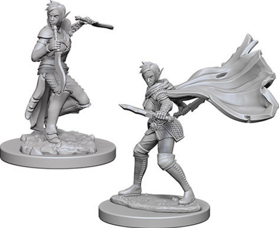 image of Pathfinder Battles Unpainted Miniatures: W04 Elf Female Rogue