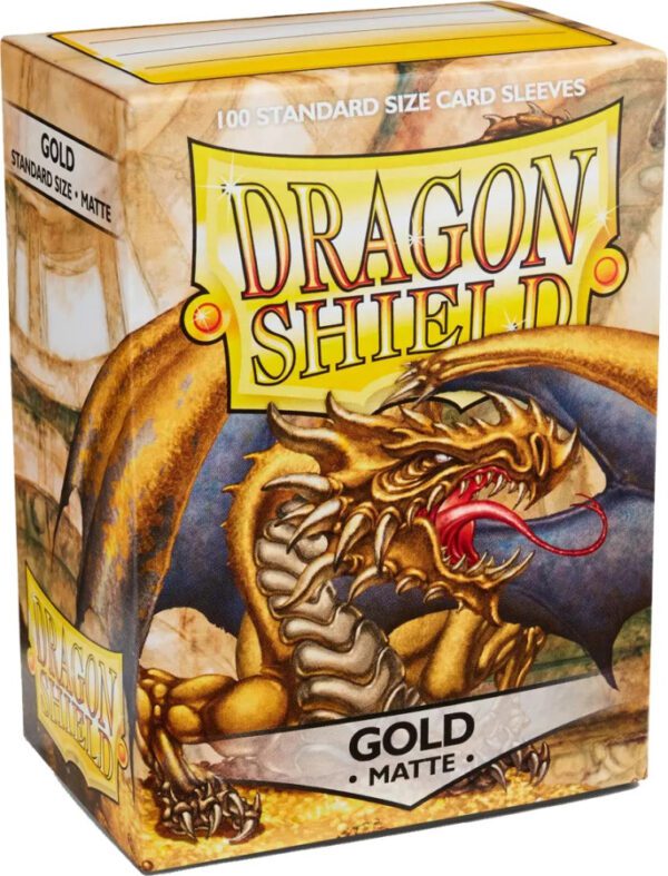 photo of Dragon Shield: Matte Gold box