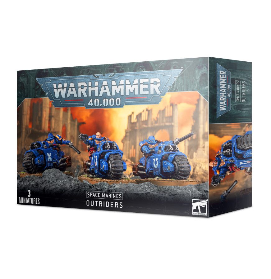 photo of Space Marines: Outriders box