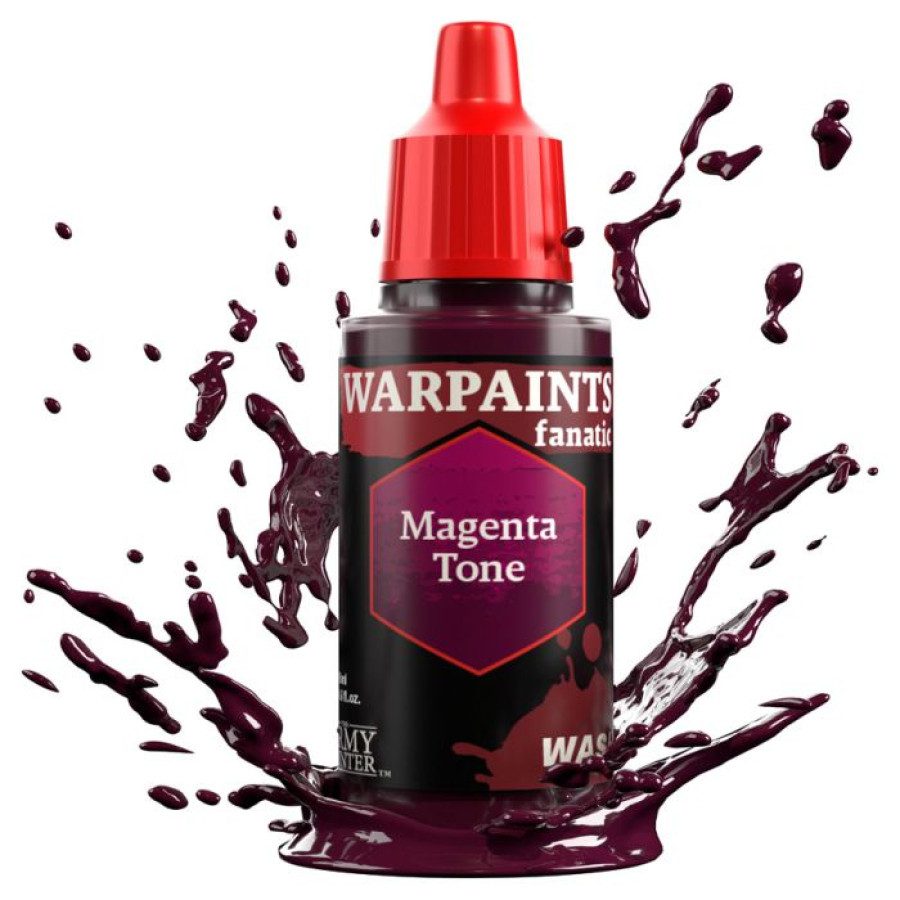 image of Army Painter Warpaints Fanatic Wash: Magenta Tone bottle