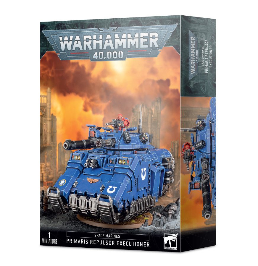 box art of Space Marines Primaris Repulsor Executioner