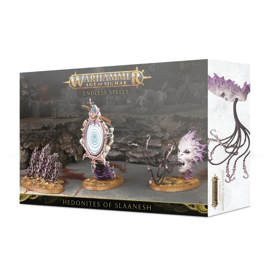 box art of Warhammer Age of Sigmar: Endless Spells - Hedonites of Slaanesh