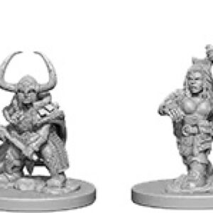 image of D&D Nolzur's Marvelous Unpainted Miniatures: W04 Dwarf Female Barbarian