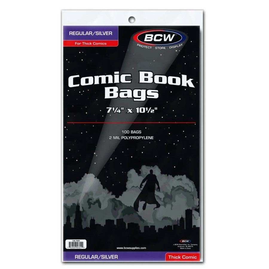 image of BCW: Silver/Regular Comic Bags - Thick