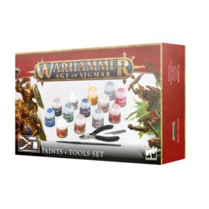 image of Warhammer Age of Sigmar: Paints + Tools Set 2024