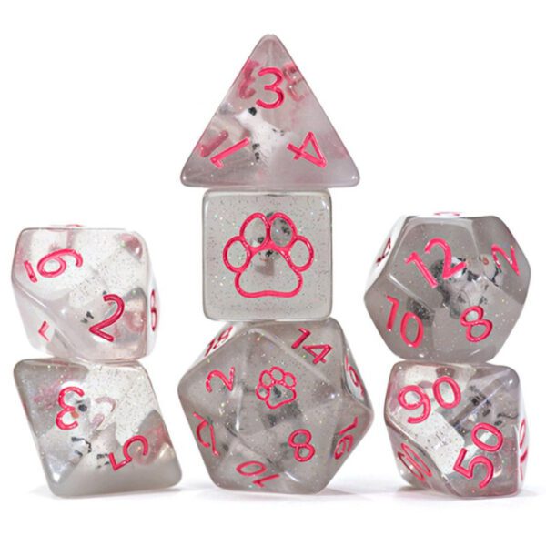 photo of 7-Set Cube Inclusion Dice: Cat Dice