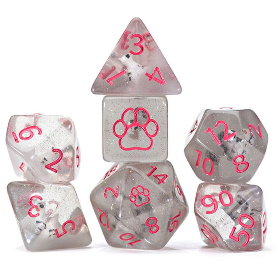 photo of 7-Set Cube Inclusion Dice: Cat Dice