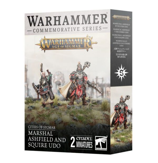 photo of Warhammer+ Year 4: Cities of Sigmar – Marshal Ashfield and Squire Udo box