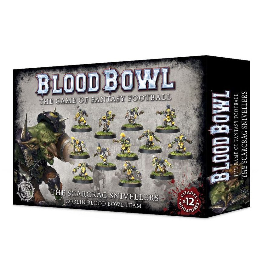 box art of Blood Bowl: Goblin Team - The Scarcrag Snivellers