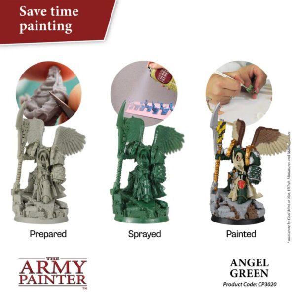 image of Army Painter Colour Primer: Angel Green example