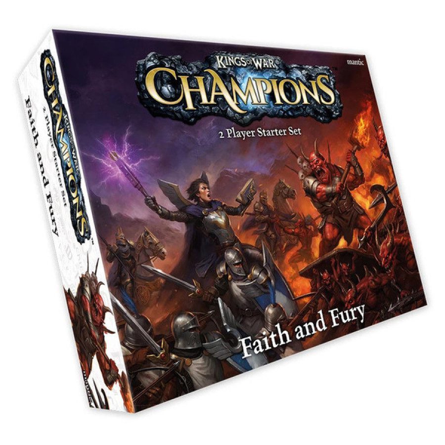 photo of Kings of War: Champions Faith & Fury 2-Player Set box