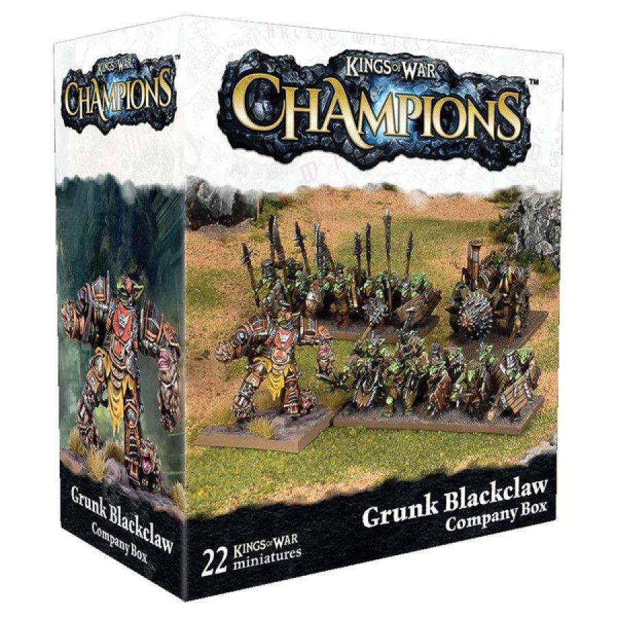 photo of Kings of War 3rd Edition: Champions Grunk Blackclaw Company Box