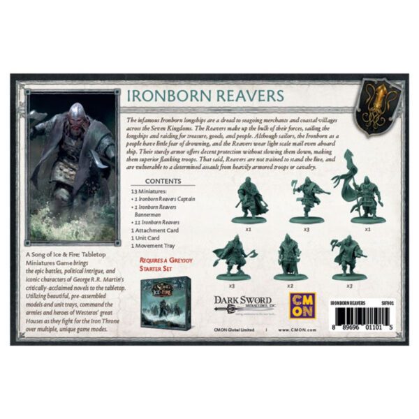 photo of A Song of Ice & Fire: Ironborn Reavers box back