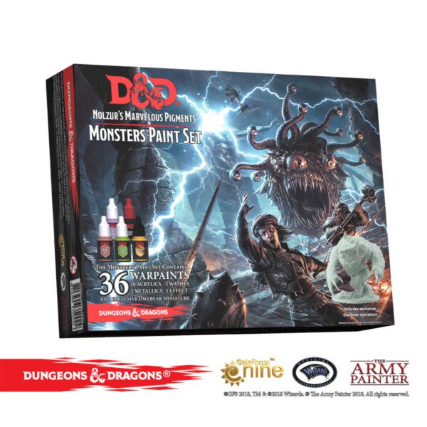 photo of Dungeons & Dragons Nolzur`s Marvelous Pigments: Monster Paint Set box