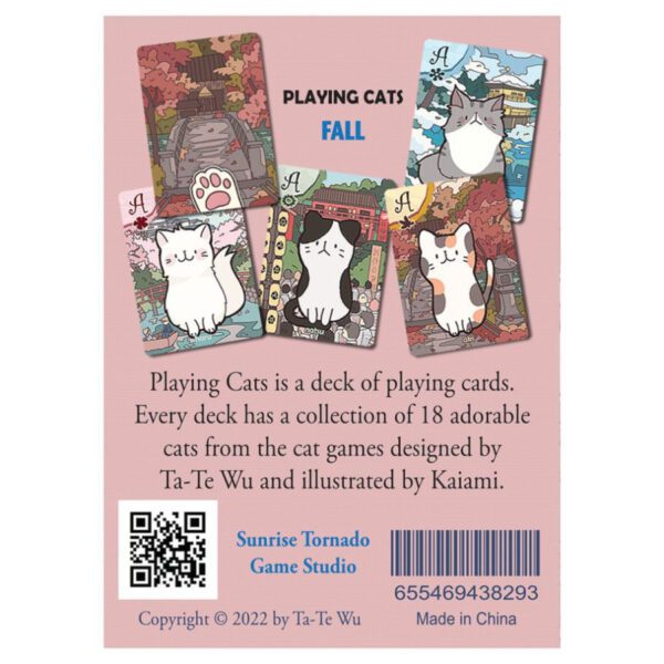 photo of Playing Cats: Fall box back