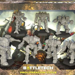 photo of BattleTech: Proliferation Cycle box and mechs