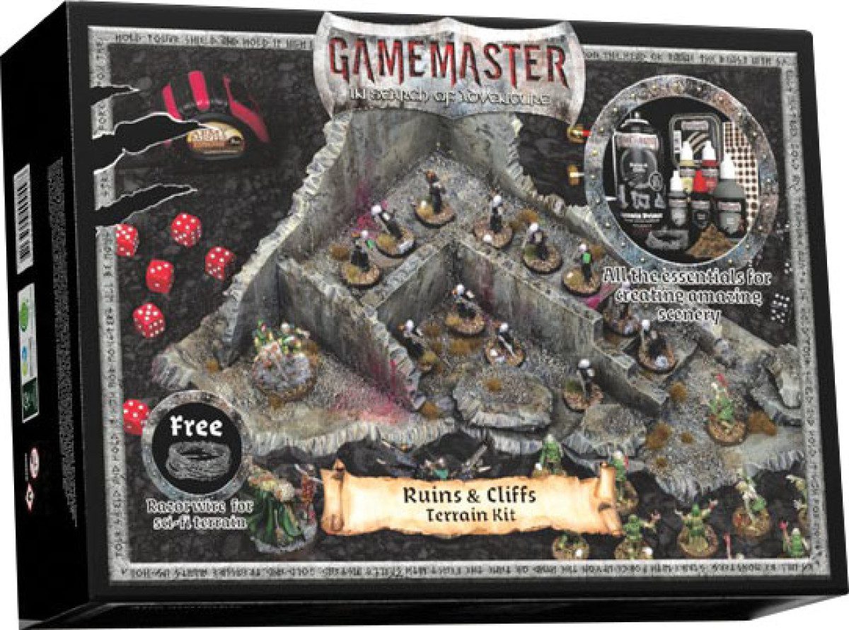 photo of Gamemaster: Ruins & Cliffs Terrain Kit box