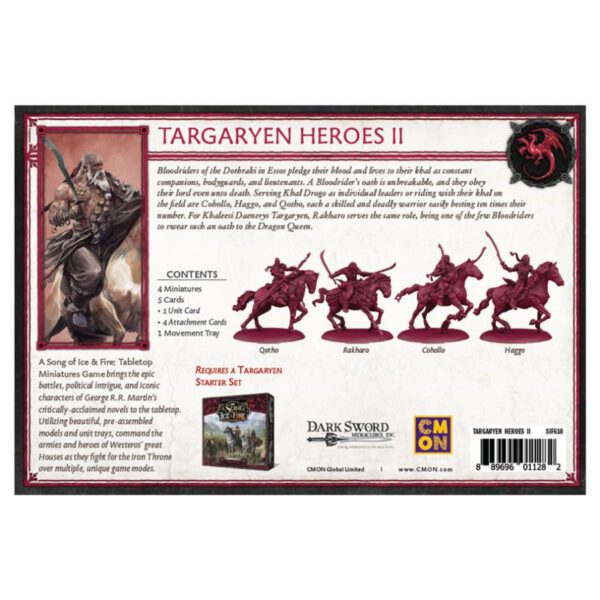 photo of A Song of Ice & Fire: Targaryen Heroes II box back