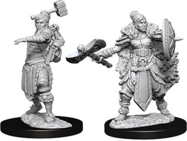 photo of Dungeons & Dragons: Nolzur's Marvelous Unpainted Miniatures - W09 Female Half-Orc Barbarian