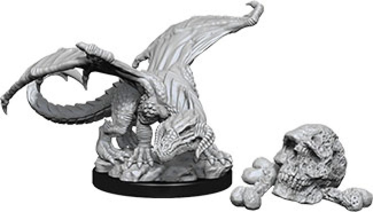 photo of Dungeons & Dragons: Nolzur's Marvelous Unpainted Miniatures - W10 Black Dragon Wyrmling