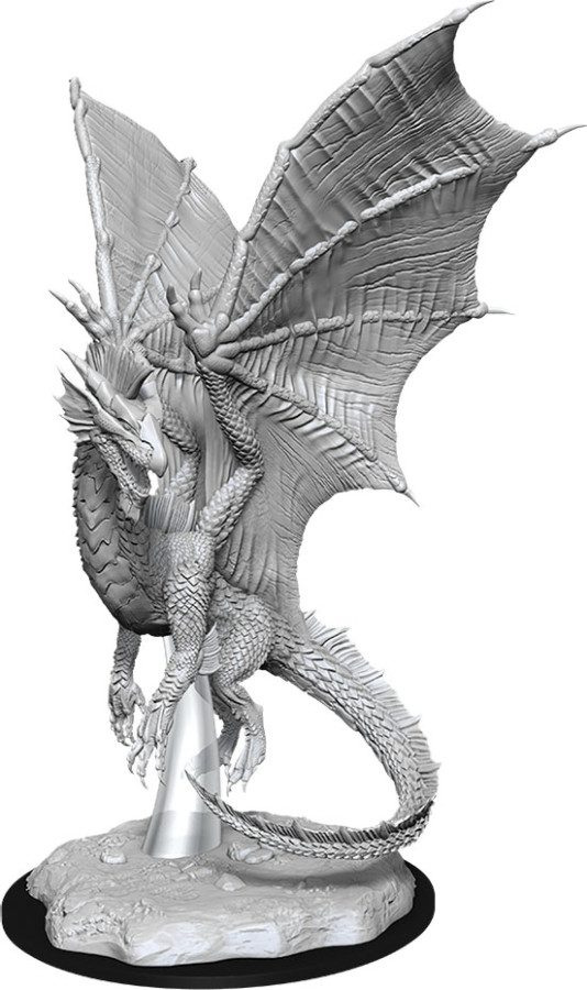 photo of Dungeons & Dragons: Nolzur's Marvelous Unpainted Miniatures - W11 Young Silver Dragon