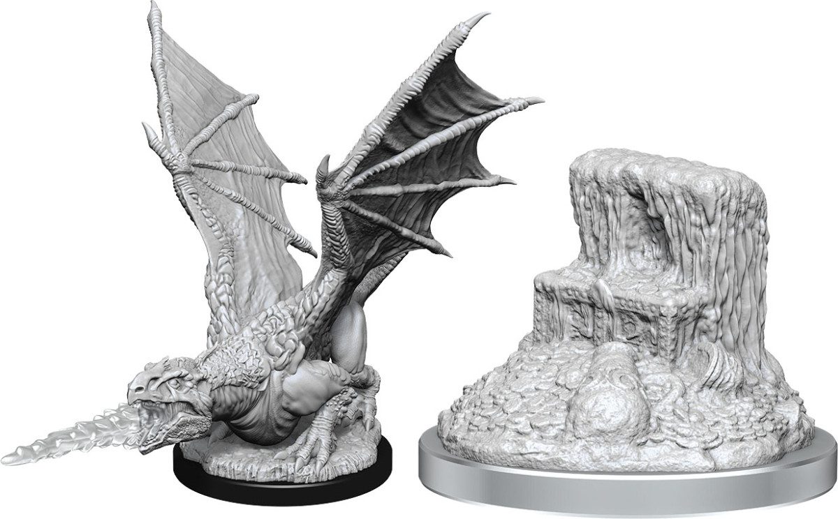 photo of Dungeons & Dragons: Nolzur's Marvelous Unpainted Miniatures - W19 White Dragon Wyrmling