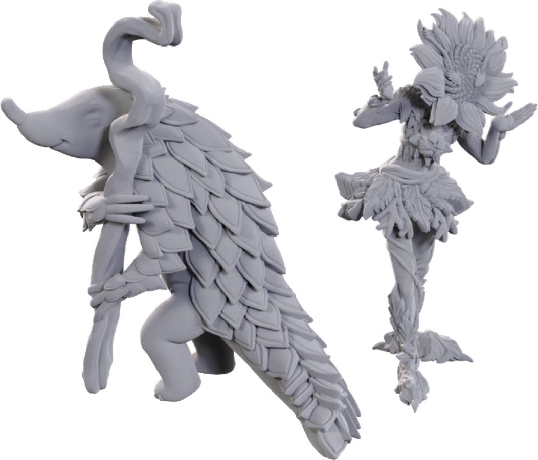photo of Pathfinder Battles Deep Cuts Unpainted Miniatures: W25 Sunflower Leshy and Fruit Leshy