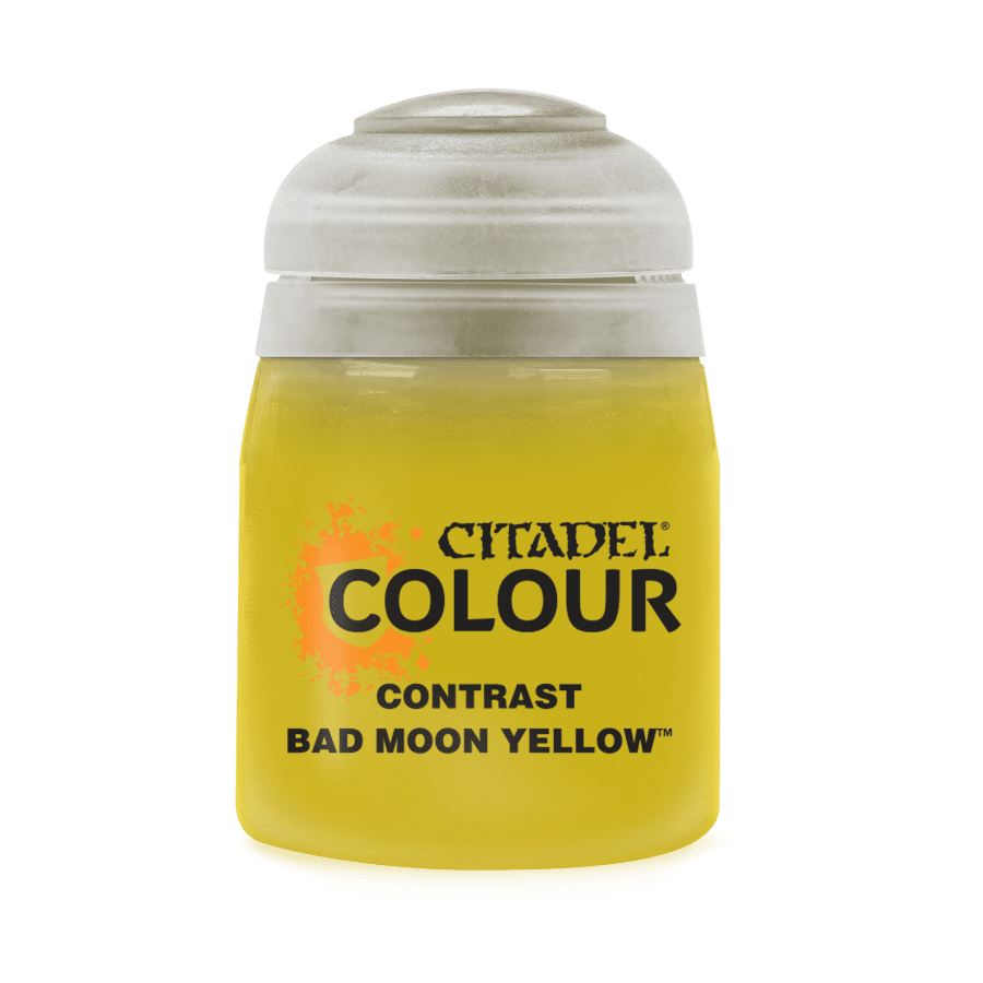 image of Citadel Contrast Paint: Bad Moon Yellow