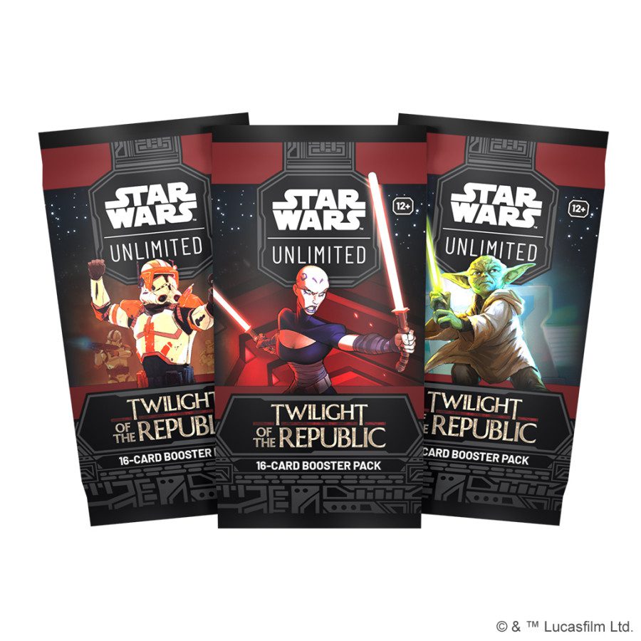 image of 3 Star Wars Unlimited: Twilight of the Republic Booster Packs
