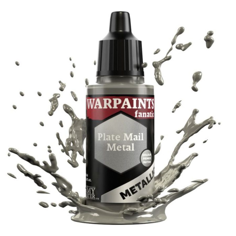 image of Army Painter Warpaints Fanatic Metallic: Plate Mail Metal bottle