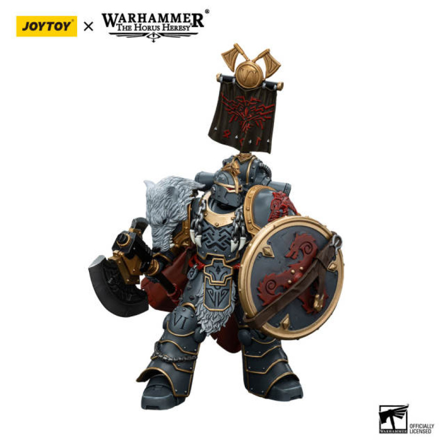 photo of JOYTOY WH 40K SPACE WOLVES PRAETOR POWER AXE 1/18 AF