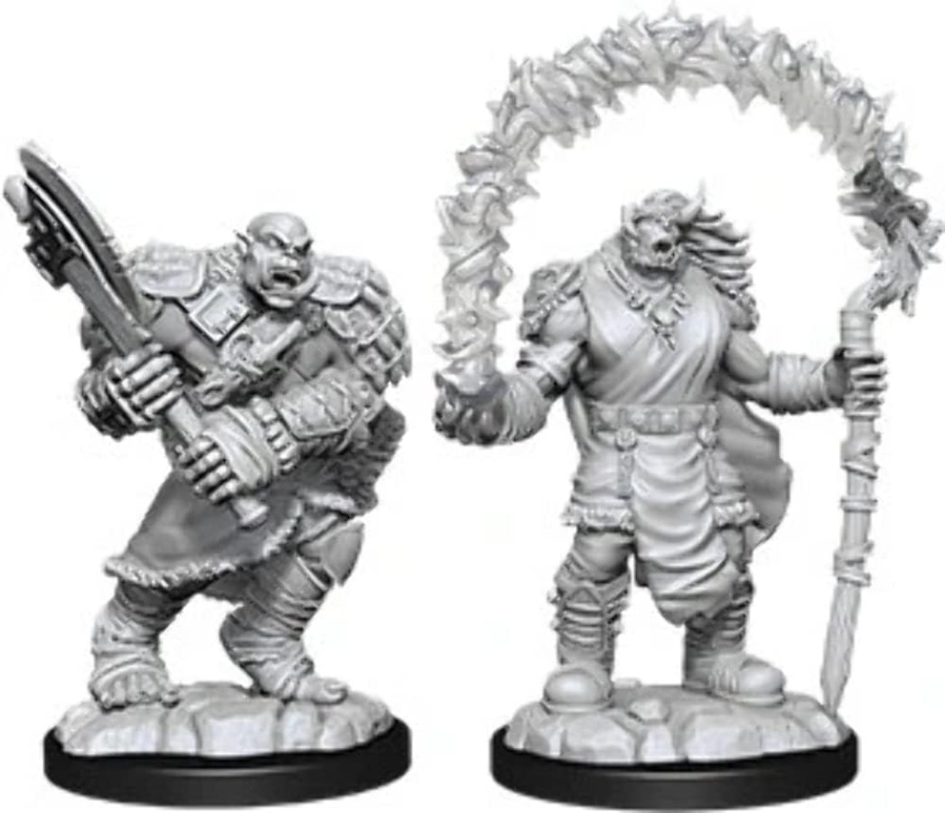 photo of Dungeons and Dragons Nolzurs Unpainted Miniatures: W04 Orc Adventurers