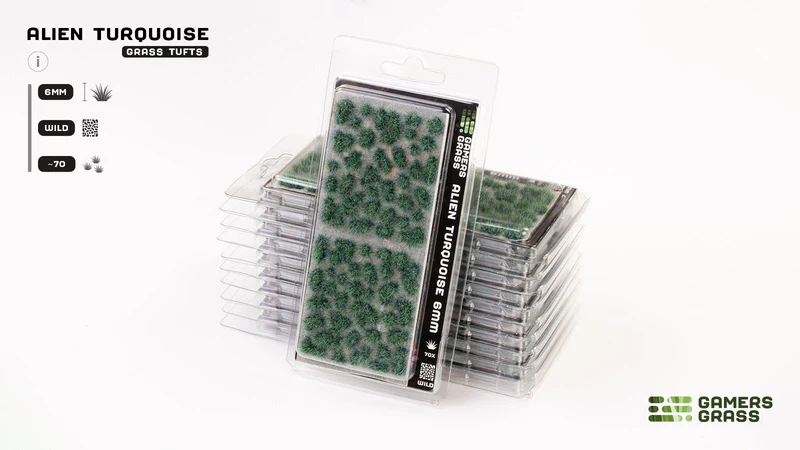 photo of Gamers Grass - Alien Tuft - Alien Turquoise