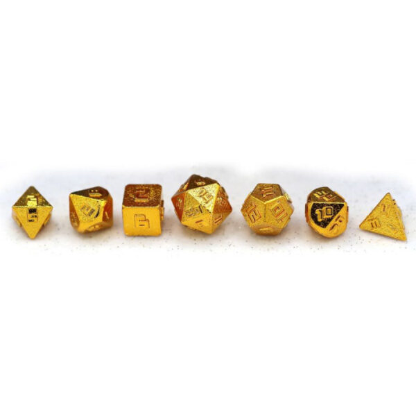 7-Set 10mm Mini Solid Metal: Gold