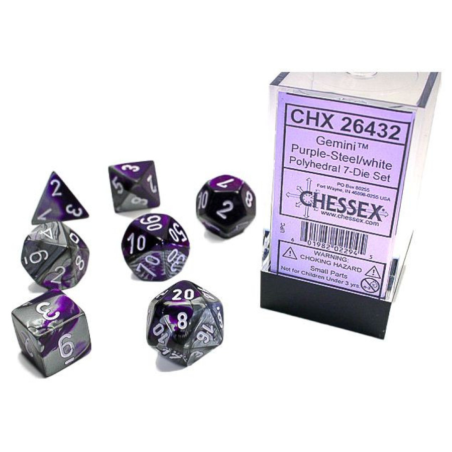 photo of 7-Set Cube Gemini Purple and Steel with White