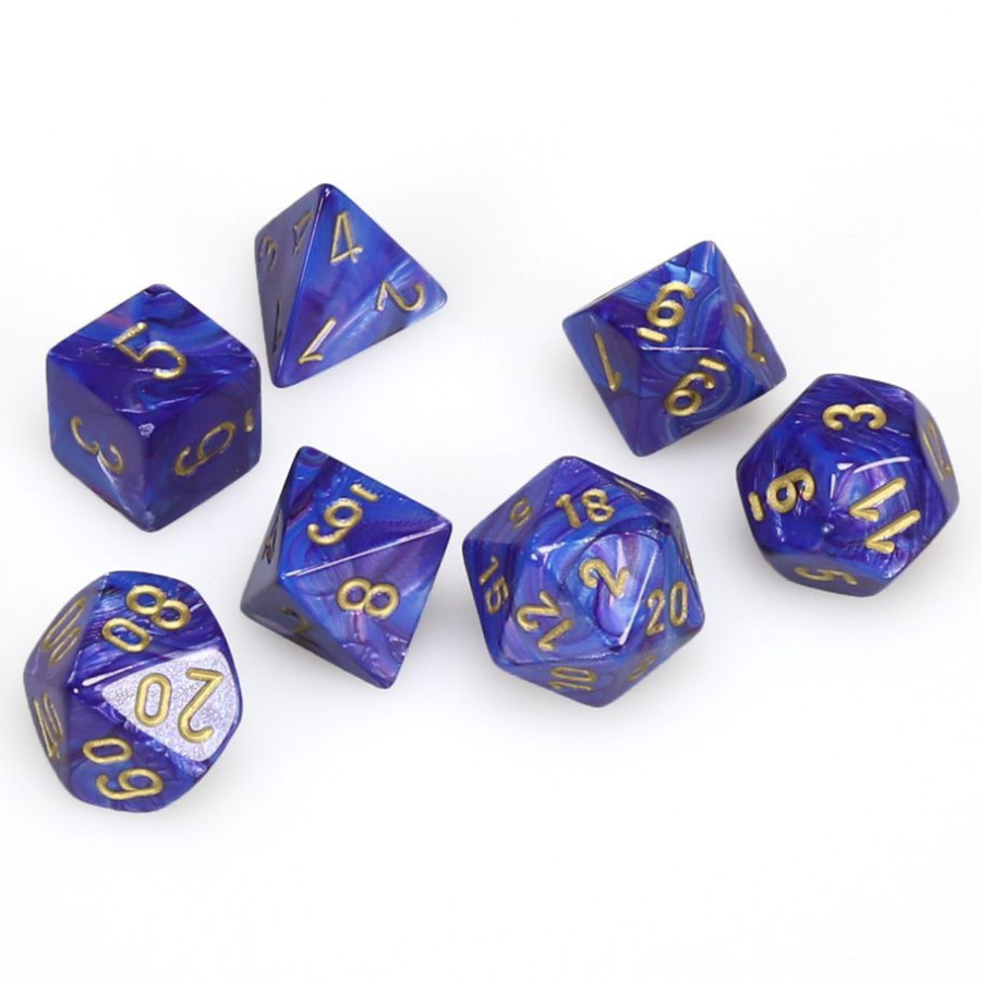 photo of 7-Set Cube Lustrous Purple with Gold